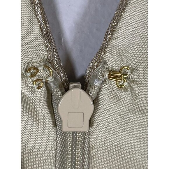 BCBG Maxazria Dress XL Metallic Luxury Old Money Vegas Mini Festive Wedding - Picture 11 of 16